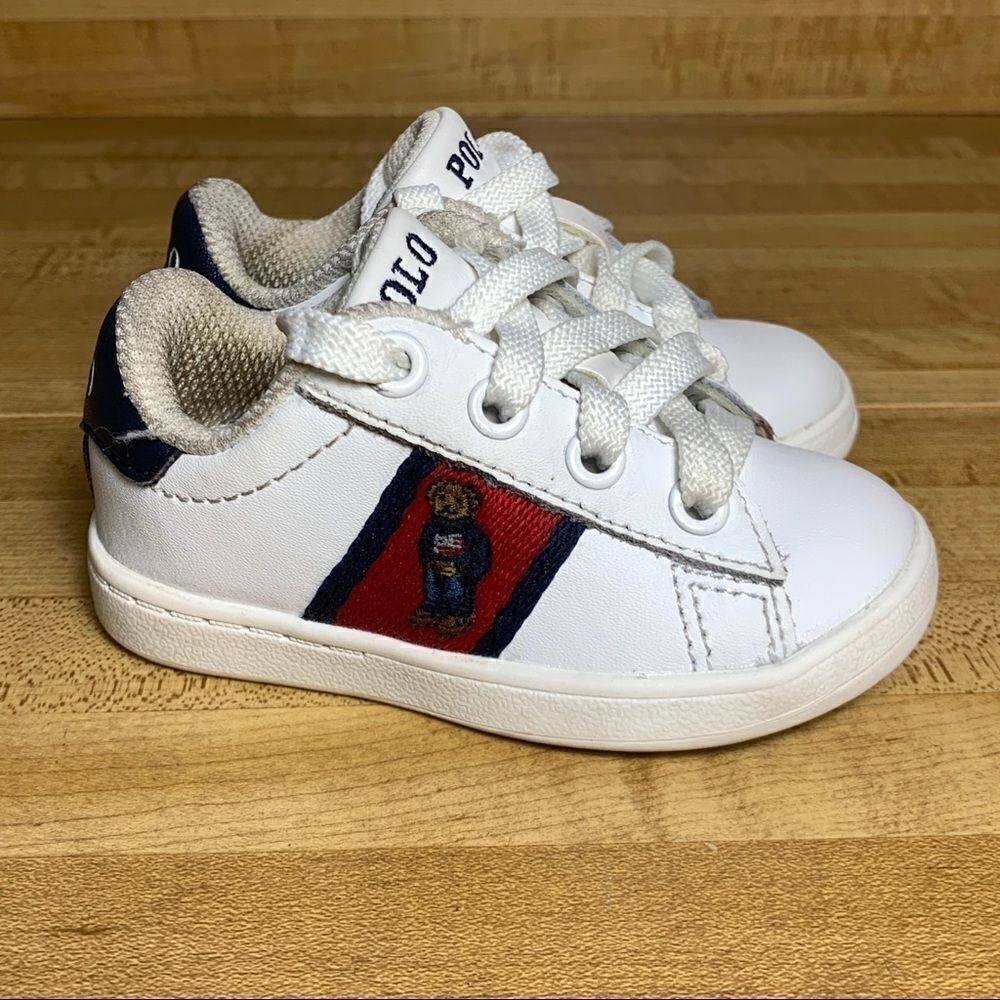 Toddler Polo Ralph Lauren Quilton Bear Sneaker 4